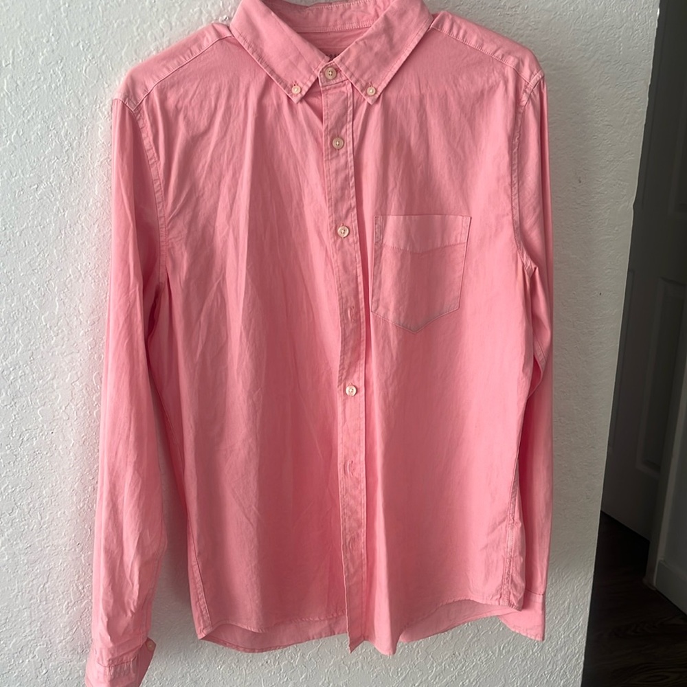 Aeropostale men pink button down size small
